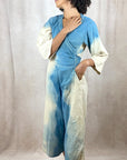 Janelle Jumpsuit in Blue Tan Ombre