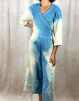 Janelle Jumpsuit in Blue Tan Ombre