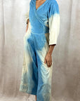 Janelle Jumpsuit in Blue Tan Ombre