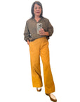 Yellow Mini Camo Cotton Mia Raglan Top