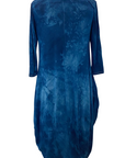 Botanically Dyed Bamboo Knit Dress in Blue Willow