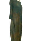 Botanically Dyed Bamboo Knit Dress in Green