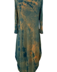 Botanically Dyed Bamboo Knit Dress in Green Willow