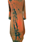 Botanically Dyed Bamboo Knit Dress in Orange Willow