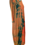 Botanically Dyed Bamboo Knit Dress in Orange Willow