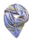 Lavendar Square Silk Scarf – Naturally Dyed Floral Print
