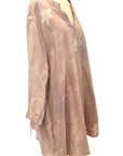 Botanically Dyed Linen Tunic in Lavender