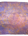 Lilac Square Silk Scarf – Naturally Dyed Floral Print