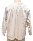 Cream Cotton Silk Mia Raglan Top