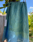 Carina Skirt in Green Linen