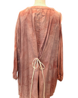 Botanically Dyed Linen Tunic in Rose