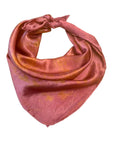 Rose Square Silk Scarf – Naturally Dyed Floral Print