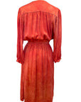 Red Silk Sabrina Midi Dress Naturally Dyed – Sustainable Fashion