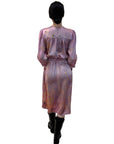 Lilac Silk Serina Midi Dress Naturally Dyed – Sustainable Fashion