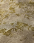 A long silk taupe scarf naturally dyed floral print detail