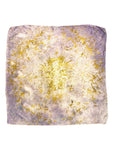 Lavender White Square Silk Scarf – Naturally Dyed Floral Print