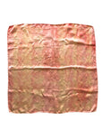 Botanically Dyed Square Silk Scarf in Red