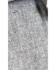 The sunrise jacket in light grey organic cotton and hemp shown on a dress form, detail