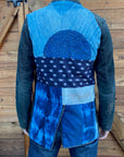 Upcycled Blazer in Indigo Blue