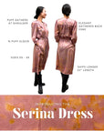 Blue Petal Silk Serina Midi Dress Naturally Dyed – Sustainable Fashion