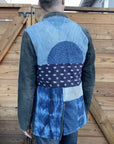 Upcycled Blazer in Indigo Blue