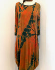 Botanically-Dyed-Bamboo-Knit-Dress-in-Orange-Willow