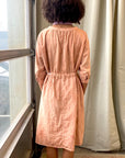 Celeste Dress in Peach | Organic Cotton Double Gauze | Solid