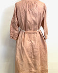 Peach Organic Linen Celeste Dress with Pockets - The Perfect Dress for Every Occasion