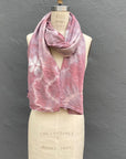 Zero Waste Organic Cotton Double Gauze Scarf in Pink Flora