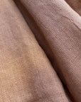 Zero Waste Organic Cotton Double Gauze Scarf in Peach Chevron