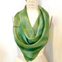 Square Silk Scarf in Green