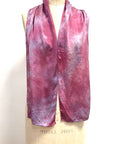Silk Scarf in Lilac - Natural Dyes - Hand Rolled Edges