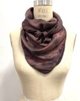 Square Silk Scarf in Plum