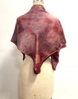 Square Silk Scarf in Burgundy