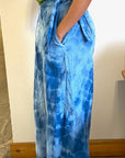 Ida Pants in Blue | Organic Cotton Double Gauze