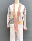 Upcycled Long Jacket with Sashiko