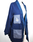 Indigo Blue | Custom Long Jacket with Sashiko | For men and women