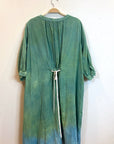 Celeste Dress in Green | Organic Cotton Double Gauze | Ombre