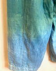 Flowy Lightweight Ida Pants in Green | Organic Cotton Double Gauze | Ombre