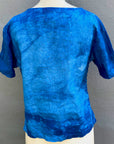 Vega Top - Your Versatile No-Iron Top for Every Occasion | Organic Linen | Indigo Blue Willow