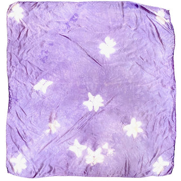 Square Silk Scarf in Lavender Sakura
