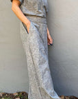 Ida Pant - Flowy Light Weight Wide Leg Pants in Organic Cotton & Hemp | Grey