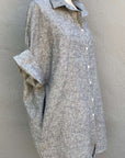 Eclipse Smock - Versatile Tunic Top with Pockets in Hemp & Organic Cotton | Grey