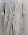 Eclipse Smock - Versatile Tunic Top with Pockets in Hemp & Organic Cotton | Grey