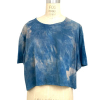 Allyn Boxy Tee in Blue Purple Flannel | Pattern C