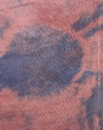 Blue Burgundy Boxy T in Cotton Double Gauze