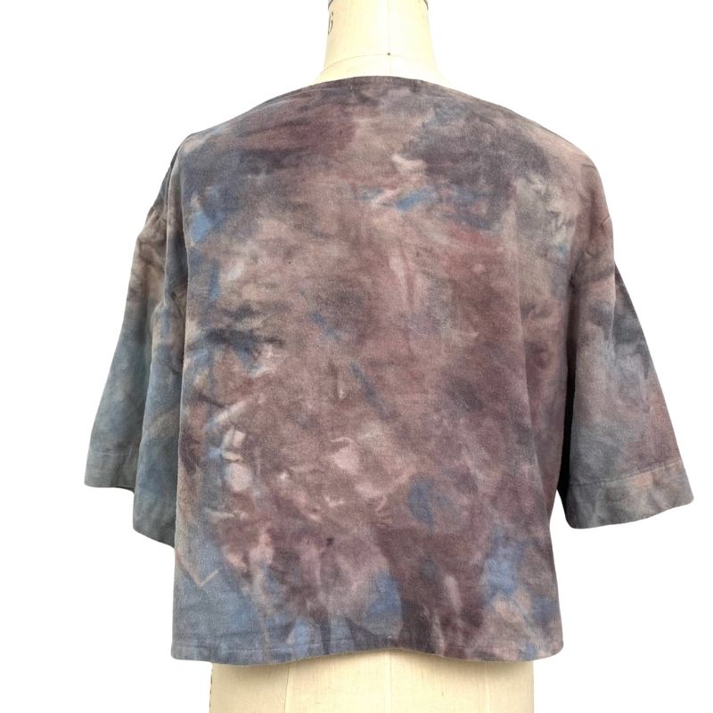 Allyn Boxy Tee in Purple Flannel | Pattern C