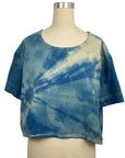 Allyn Boxy Tee in Teal Flannel | Pattern B