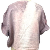 Allyn Boxy Tee Organic Cotton Double Gauze in Lilac Ombre