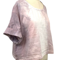 Allyn Boxy Tee Organic Cotton Double Gauze in Lilac Ombre